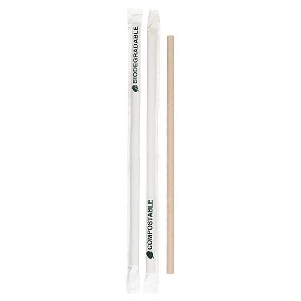 Kraft Kağıt Pipet Kağıt Sargılı 6 x 197 mm