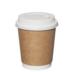 8 oz Double Wall Kraft Karton Bardak Koli - 500 Adet