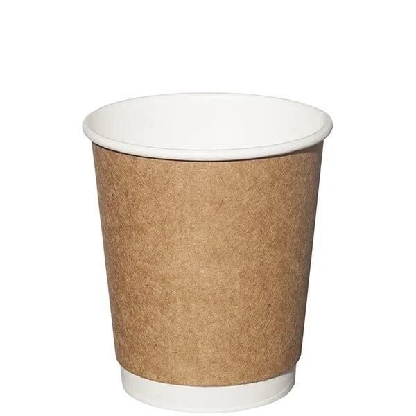 8 oz Double Wall Kraft Karton Bardak