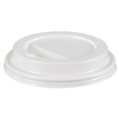 14-16 oz Beyaz Sıcak İçecek Kapağı