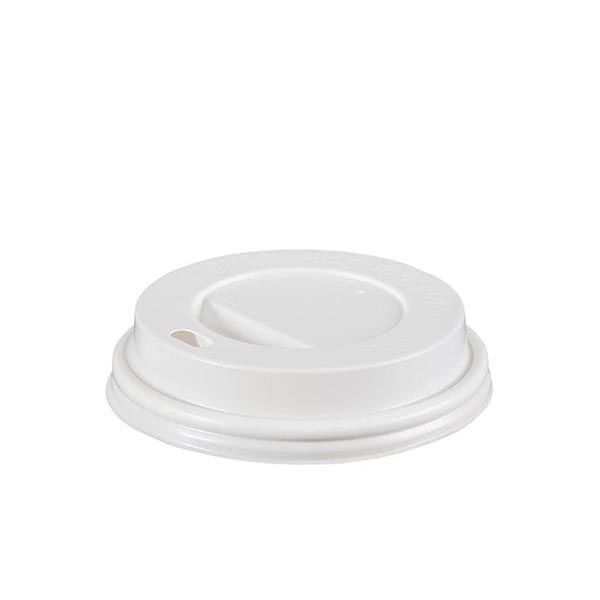 4 oz Beyaz Sıcak İçecek Kapağı