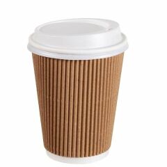 14 oz Kraft Ripple Karton Bardak