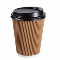 14 oz Kraft Ripple Karton Bardak