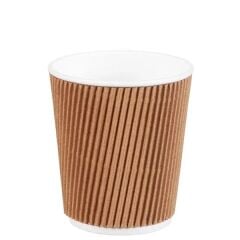 8 oz Kraft Ripple Karton Bardak
