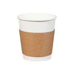 8 - 9 - 12 oz Kraft Karton Bardak Kılıfı (Sleeve)