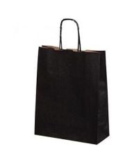 Siyah Kraft Çanta Mini Boy 18x8x24