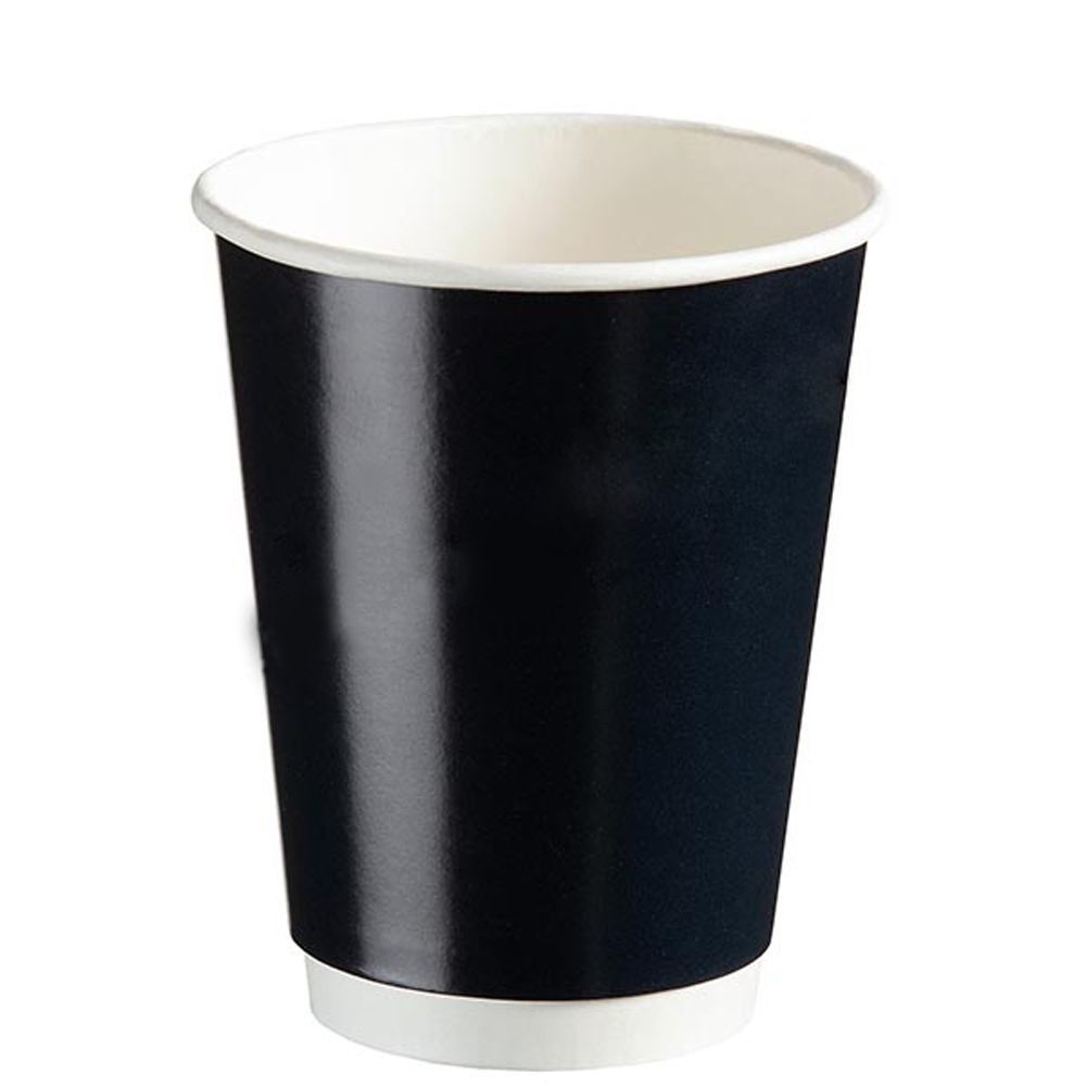 14 Oz Double Wall Siyah Karton Bardak