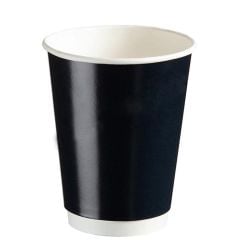 14 Oz Double Wall Siyah Karton Bardak
