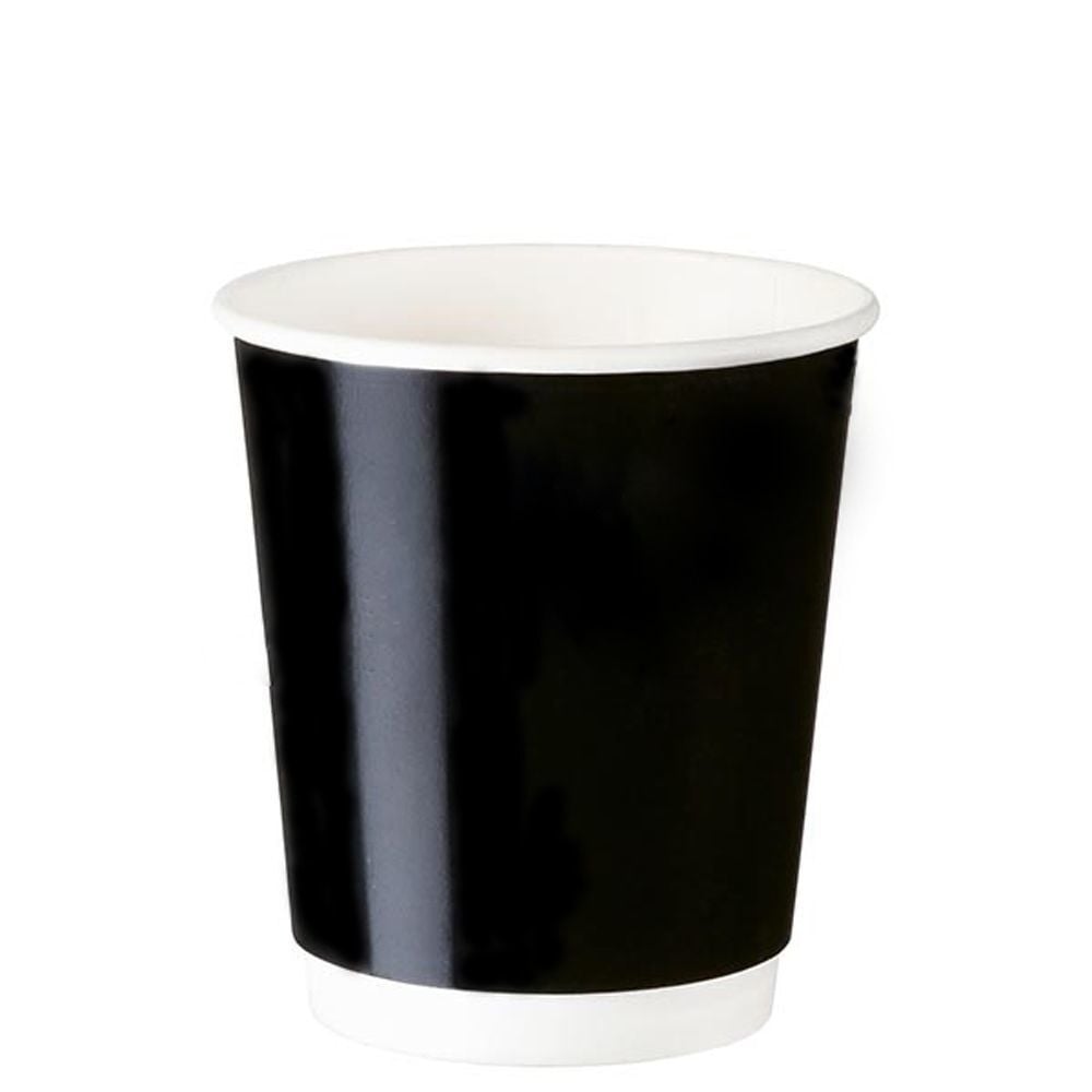 8 oz Karton Bardak Double Wall Siyah
