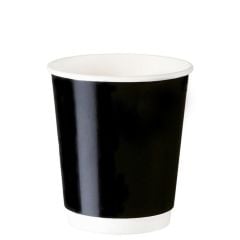 8 Oz Double Wall Siyah Karton Bardak